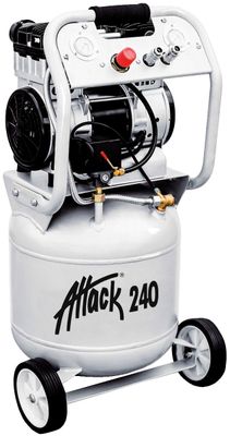 Gelins-KGK kompressor Attack 240 2 hk 40 l 10 bar oljefri hjulburen