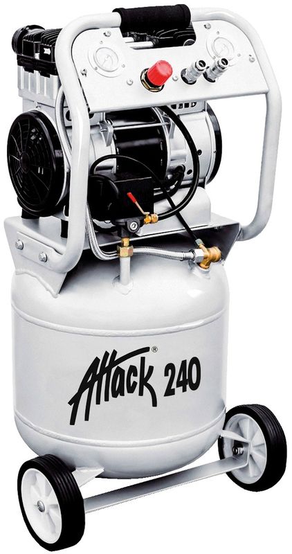 Gelins-KGK kompressor Attack 240 2 hk 40 l 10 bar oljefri hjulburen