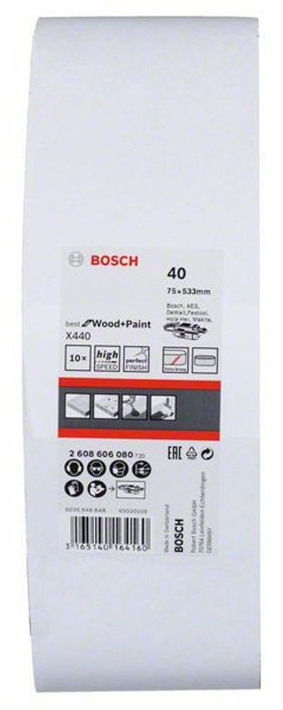 Bosch Slipband 75x533mm 10-P