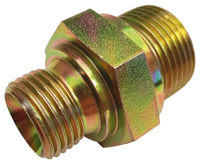 Gelins-KGK sexkantnippel stål 1/2"x3/4" U
