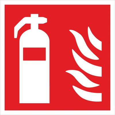 DAFO skylt brandsläckare 250x250 mm plast