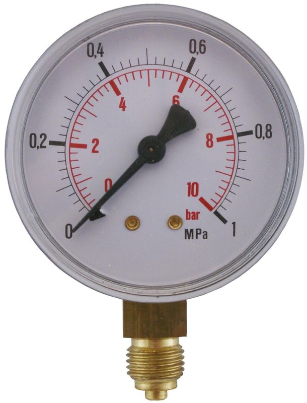 Impel manometer 1/4" 10 bar 63 mm ner