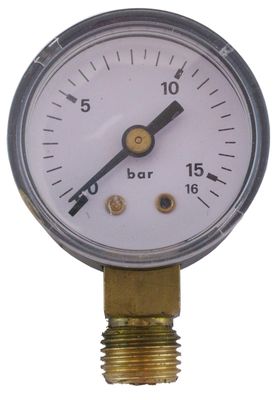 Impel manometer 1/4" 16 bar 40 mm ner
