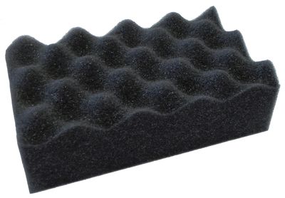 Gelins-KGK våfflad tvättsvamp 200X120 grå/svart