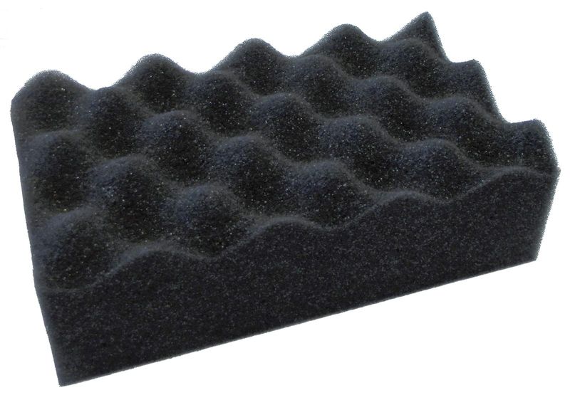 Gelins-KGK våfflad tvättsvamp 200X120 grå/svart