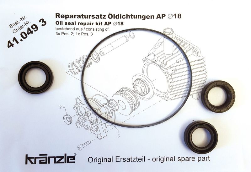 Kränzle repsats oljepackningar AP packbox / o-ring