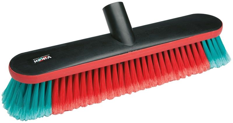 Vikan bilborste med vattenmatad röd/grön nylon 100x360 mm