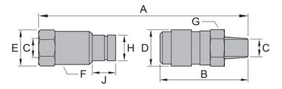BVA slangbrottsnippel 3/8"