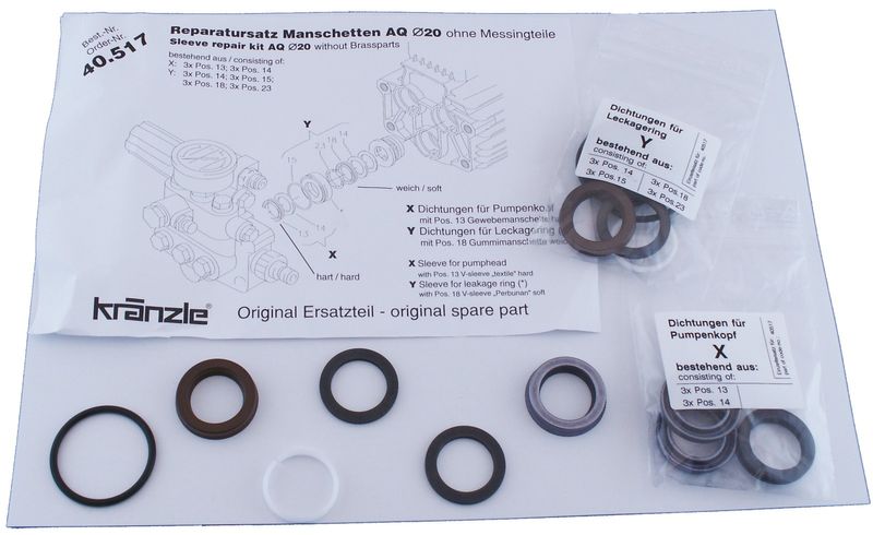 Kränzle manschettsats AQ pump