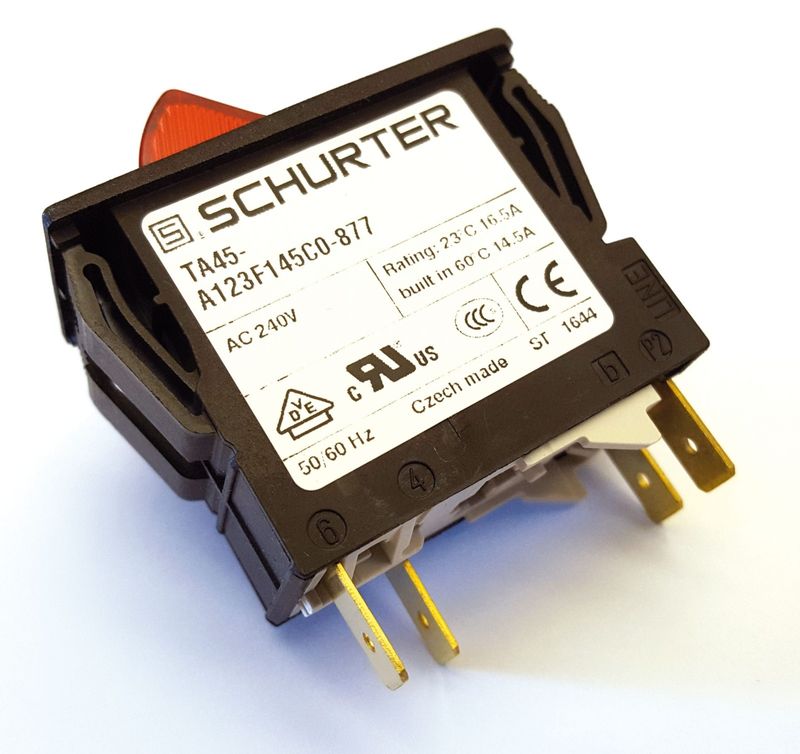 Kränzle brytare för tst 14AMP, röd