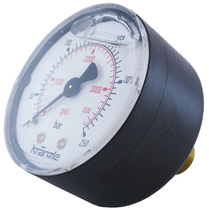Kränzle manometer 1/4" 250 bar 50 mm bak glycerin lika K150393