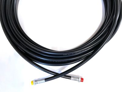 Gelins-KGK ht-slang 50 m 3/8"IN x 3/8"UTV svart stålarmerad 280 bar 150°C