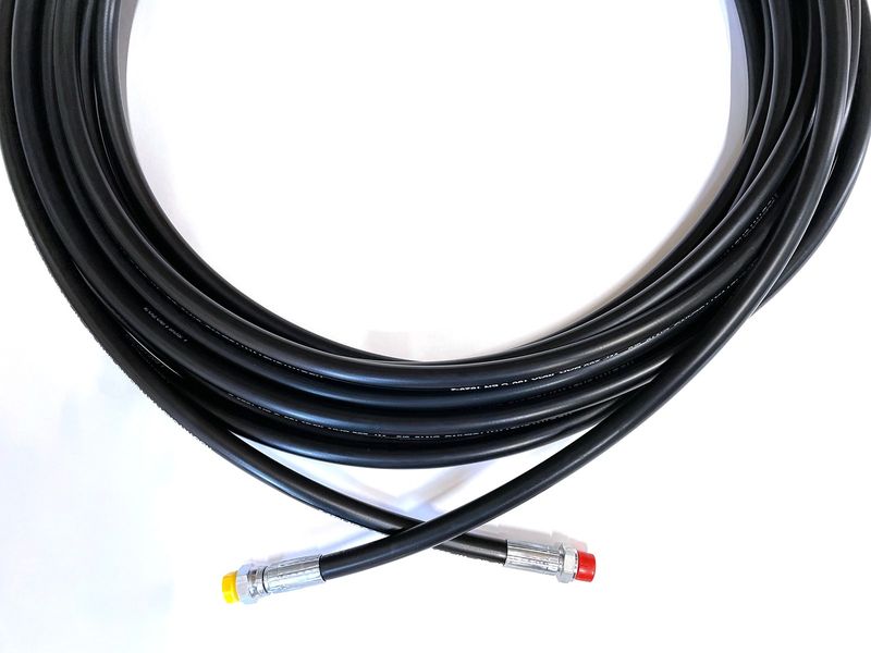 Gelins-KGK ht-slang 50 m 3/8"IN x 3/8"UTV svart stålarmerad 280 bar 150°C
