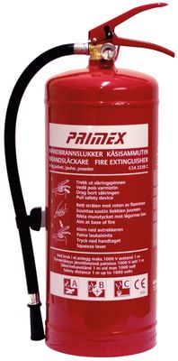 Gelins-KGK brandsläckare pulver 6 kg primex 43A 233B C