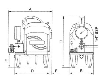 Euro Press Pack elektrisk hydraulpump 1500 bar för skruvspännare