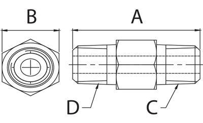 BVA adapter 3/8"NPT utv x 2