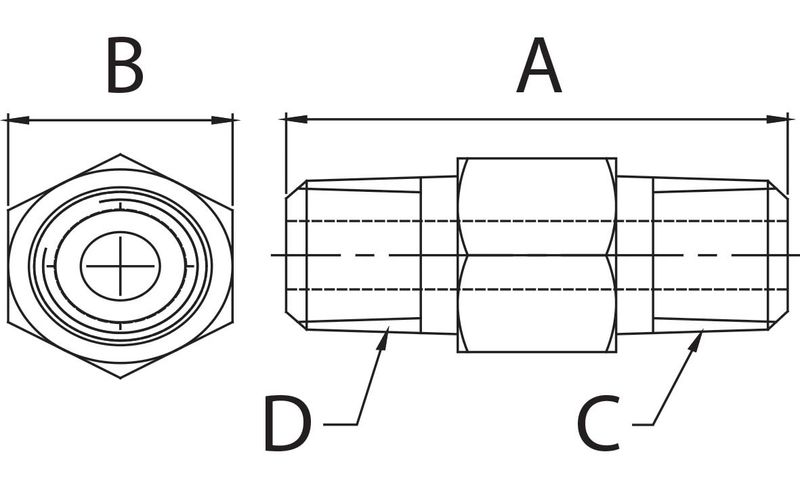 BVA adapter 3/8"NPT utv x 2