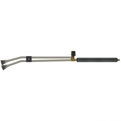 RM De Wit dubbelt spolrör toppventil 1/4" utv 950 mm med handtag
