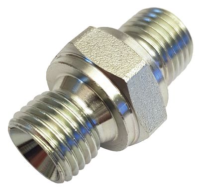 RM De Wit sexkantnippel stål 1/4" utv