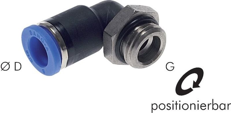 Gelins-KGK PA koppling 8 mm vinkel R1/2"