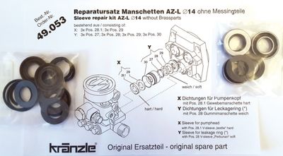Kränzle manschettsats 1152/1132/7-122