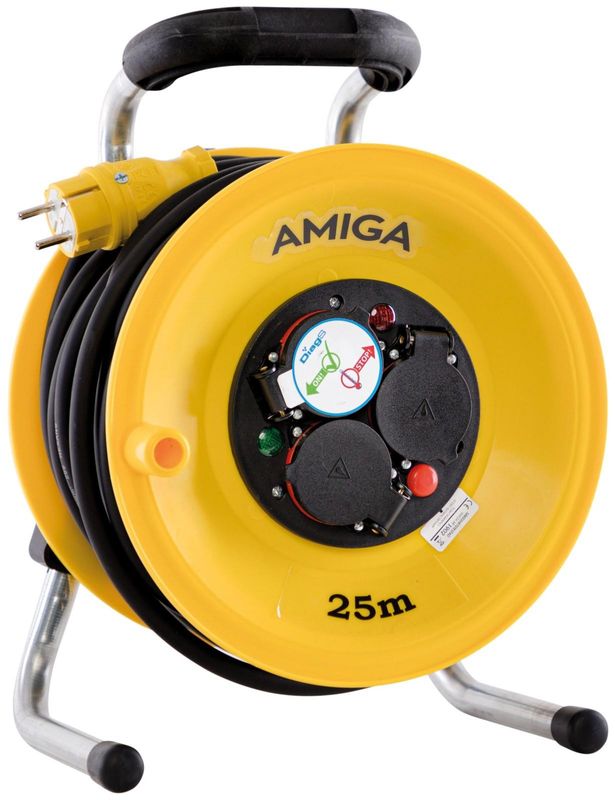 Amiga kabelvinda 25 m 3680W 3x2,5 16A/230V