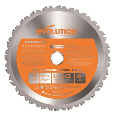 Evolution Sågklinga Rage3 för trä och metall 210 mm