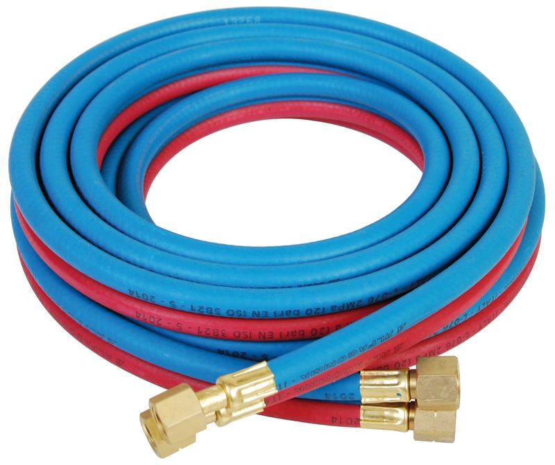 Gelins-KGK tvillingslang 8 mm komplett 20 m 8 mm koppling backventil