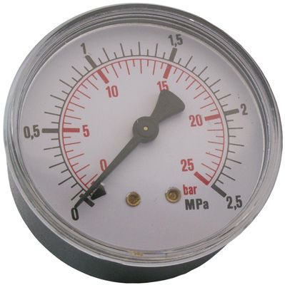 Impel manometer 1/4" 25 bar 63 mm bak