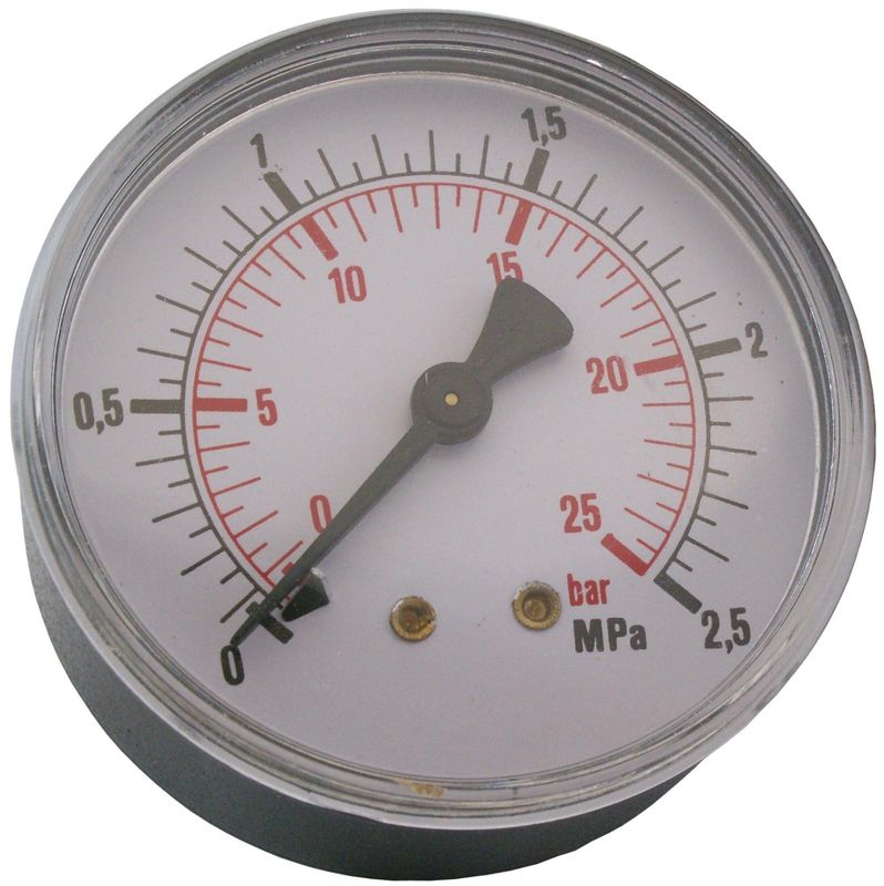 Impel manometer 1/4" 25 bar 63 mm bak