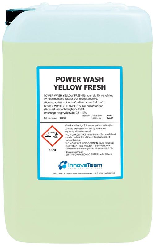Innovateam power wash yellow fresh 25 l grovrengöring för skurmaskiner
