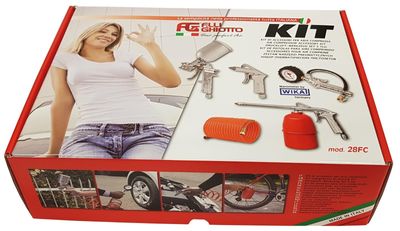 FIAC kompressor stratos 24 med kit 24 l 8 bar oljesmord