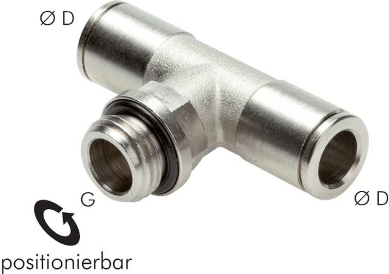 Gelins-KGK PA koppling-t 10 mm-G1/4" utv