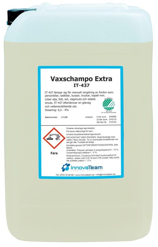 Innovateam vaxschampo extra 25 l
