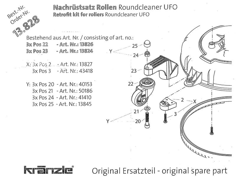 Kränzle hjulsats ufo