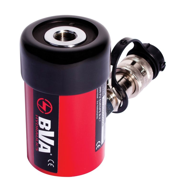 BVA hålcylinder enkelverkande 12 ton slag 41 mm