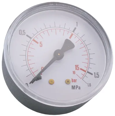 Gelins-KGK manometer 1/4" 16 bar 63 mm bak