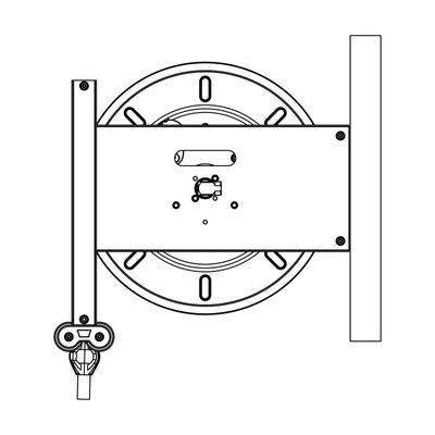 Faicom slangvinda galv 400B 3/8" 20 m öppen galvad