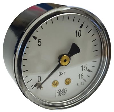 Impel manometer 1/4" 16 bar 50 mm bak