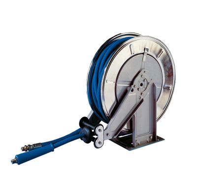 Faicom slangvinda RF 400 bar 3/8" 15 m öppen rostfri 9150
