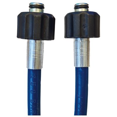 Gelins-KGK ht-slang 8 m 1/4" M22xM22 blå stålarmerad 200 bar 150°C
