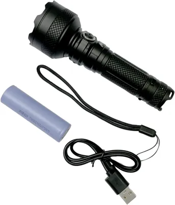 Gelins-KGK ficklampa full Attack laddningsbar 5000 LM turbo
