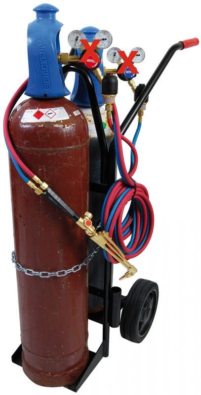 Gelins-KGK gassvetskärra 20 l WHC11 ut reg utan regulatorer. 10 m slang