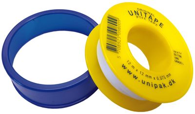 Gelins-KGK gängtätningstejp 12Mx12 mm rulle tjocklek 0,075 mm