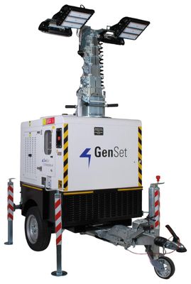 Genset belysningsmast LT 5000 ss-k 4X150W, traktordrag