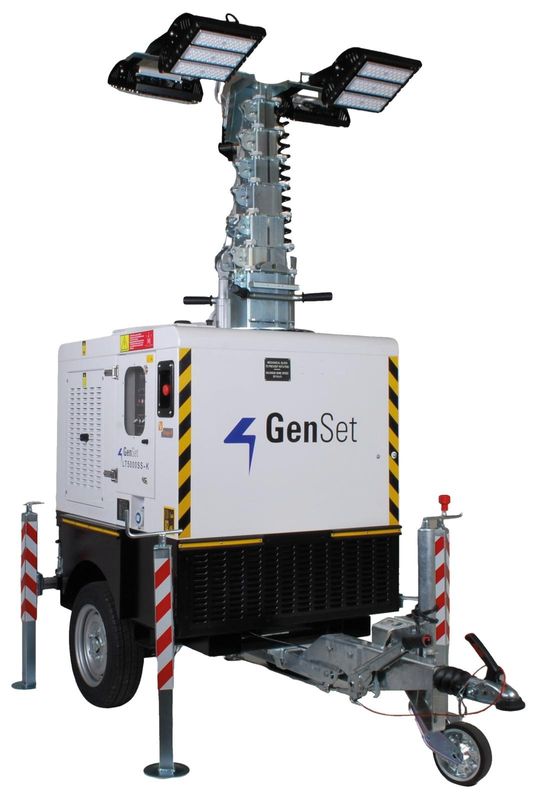 Genset belysningsmast LT 5000 ss-k 4X150W, traktordrag