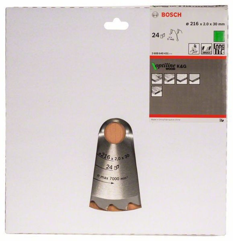 Bosch Sågklinga 216x30mm 24T -5 (Allmän användning)