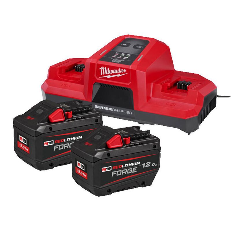 Milwaukee M18 FORGE Batteri- och Laddningskit 18V 12,0Ah
