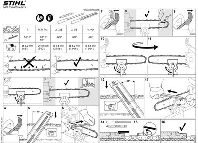 Stihl Filsats 1/4" Picco för sågkedjor