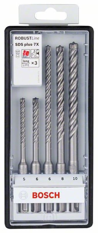 Bosch Hammarborrset SDS Plus-7X 5-10mm 5st